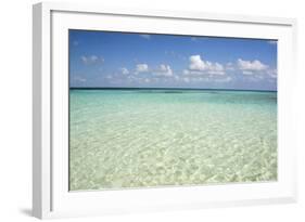 Clear Water View of the Caribbean Sea, Goff Caye, Belize-Cindy Miller Hopkins-Framed Photographic Print