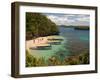 Clear Waters Between Limestone Islands, Hundred Islands, Lingayen Gulf, Philippines-Tony Waltham-Framed Photographic Print