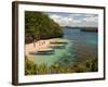 Clear Waters Between Limestone Islands, Hundred Islands, Lingayen Gulf, Philippines-Tony Waltham-Framed Photographic Print