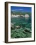 Clear Waters in Front of the Old Town, Budva, the Budva Riviera, Montenegro, Europe-Stuart Black-Framed Photographic Print