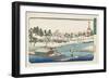 Clear Weather after Snow at Masaki, 1832-1839-Utagawa Hiroshige-Framed Giclee Print