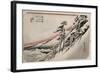 Clear Weather after Snow, Kameyama', from the Series 'The Fifty-Three Stations of the Tokaido'-Utagawa Hiroshige-Framed Giclee Print