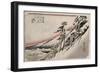 Clear Weather after Snow, Kameyama', from the Series 'The Fifty-Three Stations of the Tokaido'-Utagawa Hiroshige-Framed Giclee Print