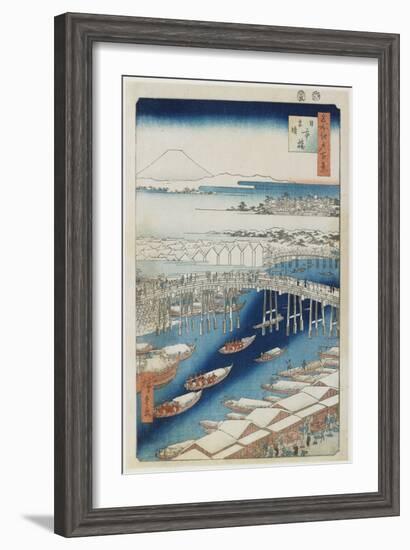 Clear Weather after Snow, Nihonbashi Bridge, May 1856-Utagawa Hiroshige-Framed Giclee Print