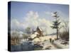 Clear Winter's Day-Cornelius Lieste-Stretched Canvas