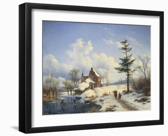 Clear Winter's Day-Cornelius Lieste-Framed Giclee Print