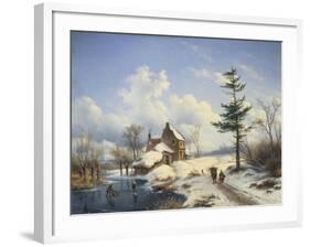 Clear Winter's Day-Cornelius Lieste-Framed Giclee Print