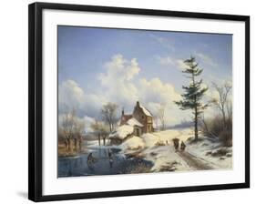 Clear Winter's Day-Cornelius Lieste-Framed Giclee Print