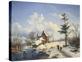 Clear Winter's Day-Cornelius Lieste-Stretched Canvas