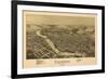 Clearfield, Pennsylvania - Panoramic Map-Lantern Press-Framed Art Print