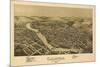 Clearfield, Pennsylvania - Panoramic Map-Lantern Press-Mounted Art Print