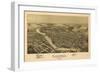 Clearfield, Pennsylvania - Panoramic Map-Lantern Press-Framed Art Print