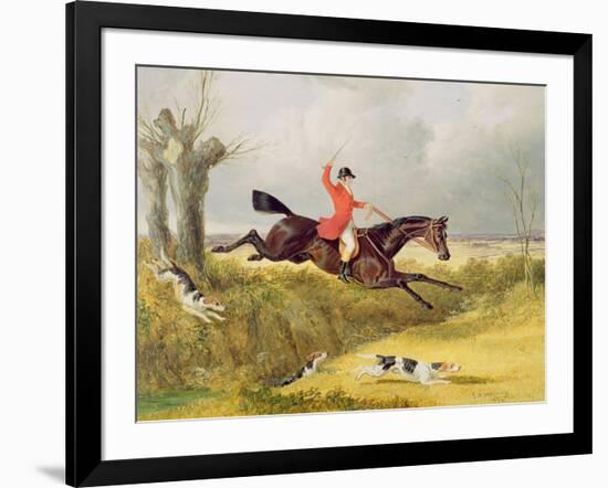 Clearing a Ditch, 1839 (Oil on Panel)-John Frederick Herring I-Framed Giclee Print