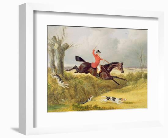 Clearing a Ditch, 1839 (Oil on Panel)-John Frederick Herring I-Framed Giclee Print