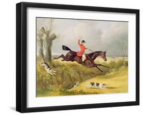 Clearing a Ditch, 1839 (Oil on Panel)-John Frederick Herring I-Framed Giclee Print