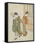 Clearing Breeze from a Fan, after 1766-Suzuki Harunobu-Framed Stretched Canvas