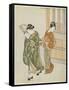 Clearing Breeze from a Fan, after 1766-Suzuki Harunobu-Framed Stretched Canvas