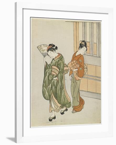 Clearing Breeze from a Fan, after 1766-Suzuki Harunobu-Framed Giclee Print