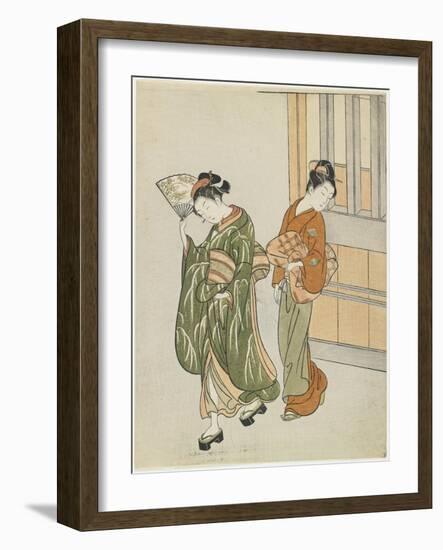 Clearing Breeze from a Fan, after 1766-Suzuki Harunobu-Framed Giclee Print