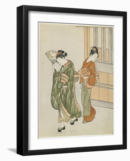 Clearing Breeze from a Fan, after 1766-Suzuki Harunobu-Framed Giclee Print