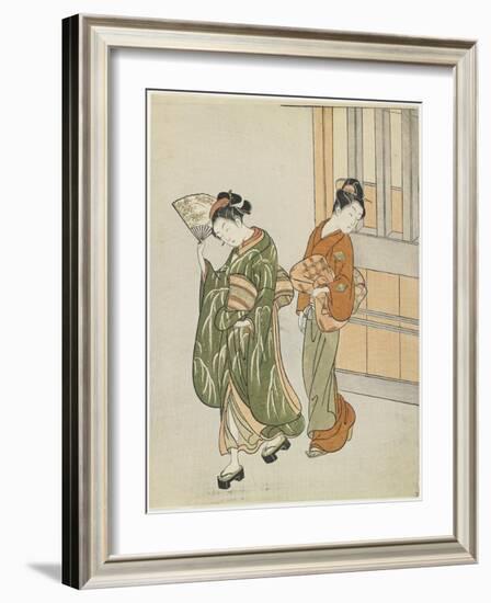 Clearing Breeze from a Fan, after 1766-Suzuki Harunobu-Framed Giclee Print