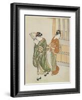 Clearing Breeze from a Fan, after 1766-Suzuki Harunobu-Framed Giclee Print