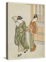 Clearing Breeze from a Fan, after 1766-Suzuki Harunobu-Stretched Canvas