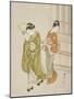 Clearing Breeze from a Fan (Ogi No Seiran), C.1766-Suzuki Harunobu-Mounted Giclee Print