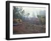 Clearing Forest for Building of the Forest Edge Highway in High Jungle Region of Tarapoto, Peru-Derrick Furlong-Framed Photographic Print