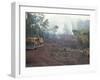 Clearing Forest for Building of the Forest Edge Highway in High Jungle Region of Tarapoto, Peru-Derrick Furlong-Framed Photographic Print