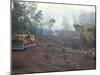 Clearing Forest for Building of the Forest Edge Highway in High Jungle Region of Tarapoto, Peru-Derrick Furlong-Mounted Photographic Print