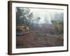 Clearing Forest for Building of the Forest Edge Highway in High Jungle Region of Tarapoto, Peru-Derrick Furlong-Framed Photographic Print