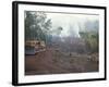 Clearing Forest for Building of the Forest Edge Highway in High Jungle Region of Tarapoto, Peru-Derrick Furlong-Framed Photographic Print