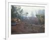 Clearing Forest for Building of the Forest Edge Highway in High Jungle Region of Tarapoto, Peru-Derrick Furlong-Framed Photographic Print