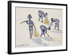 Clearing Leaves, Senegal, 2003-Lucy Willis-Framed Giclee Print