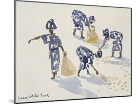 Clearing Leaves, Senegal, 2003-Lucy Willis-Mounted Giclee Print