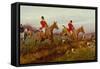 Clearing the Fence-George Wright-Framed Stretched Canvas