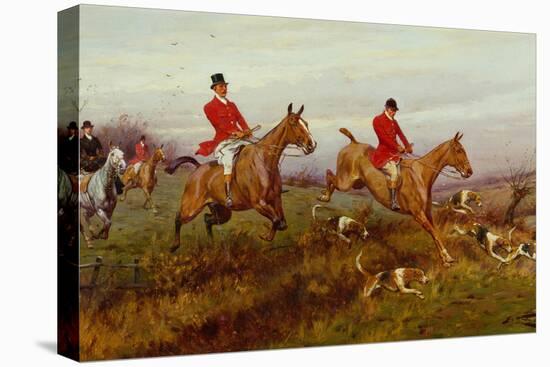 Clearing the Fence-George Wright-Stretched Canvas