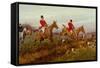 Clearing the Fence-George Wright-Framed Stretched Canvas