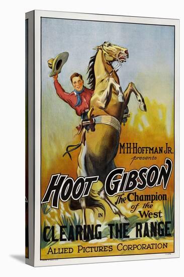 Clearing The Range, Hoot Gibson, 1931-null-Stretched Canvas