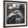 Clearing the Remaining Germans Out of the Trenches by Hand Grenages, 1900s-Crown-Framed Giclee Print