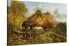 Clearing the Wood for the Iron Way, 1880-Thomas Sidney Cooper-Stretched Canvas