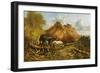 Clearing the Wood for the Iron Way, 1880-Thomas Sidney Cooper-Framed Giclee Print