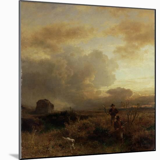 Clearing Thunderstorm in the Countryside, 1857-Oswald Achenbach-Mounted Giclee Print