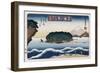 Clearing Weather, Enoshima, from the Series 'Eight Views of Famous Places'-Ando Hiroshige-Framed Giclee Print