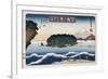 Clearing Weather, Enoshima, from the Series 'Eight Views of Famous Places'-Ando Hiroshige-Framed Giclee Print