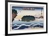 Clearing Weather, Enoshima, from the Series 'Eight Views of Famous Places'-Ando Hiroshige-Framed Giclee Print