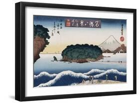 Clearing Weather, Enoshima', from the Series 'Eight Views of Famous Places'-Toyokuni II-Framed Giclee Print