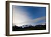 Clearing Weather System Highlights Cloud Cover, Mt Rainier NP, WA, Stars Shine After Sunset-Jay Goodrich-Framed Photographic Print