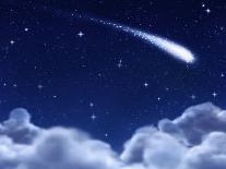 Shooting Star through Clouds-clearviewstock-Photographic Print